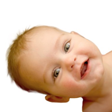 Beautiful smiling baby clipart