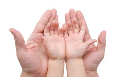 Protecting or stretching hands clipart