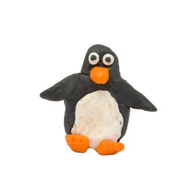 Plasticine penguin clipart