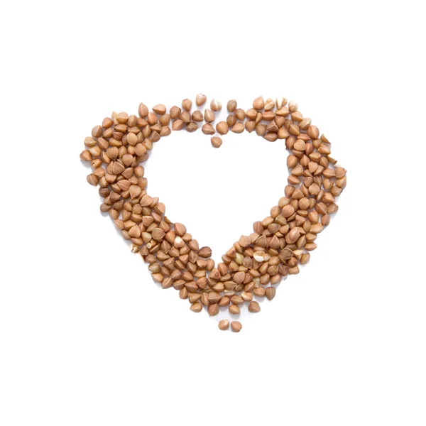 Heart is made of wheat — Stock Photo, Image