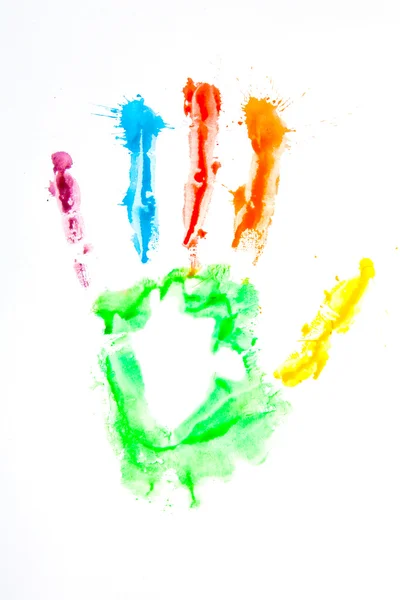Χρωματισμένα χέρι — Φωτογραφία Αρχείου