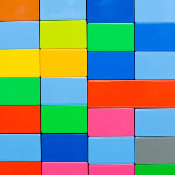 Cubes en plastique coloré — Photo