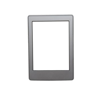 Portable e-book reader with two clipping path clipart