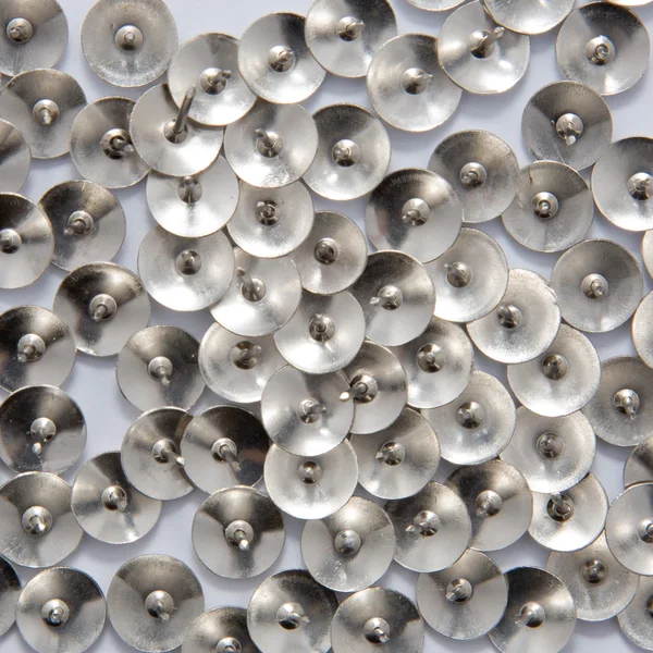 Vários botões de papelaria de metal — Fotografia de Stock