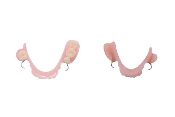 Фальшивые зубы — стоковое фото