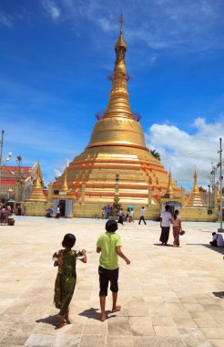 Myanmar at Botataung Pagoda, Yangon (Rangoon), Myanmar clipart