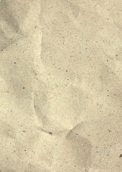 Textured recycled paper on white background — Stock Photo, Image