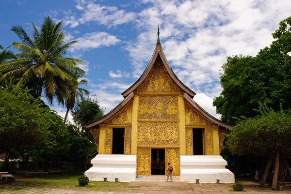 Wat xieng thong chrám, luang pra bang, laos — Stock fotografie