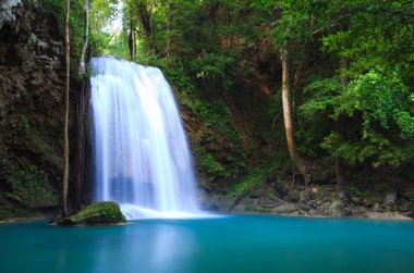 Erawan Waterfall in Kanchanaburi, Thailand clipart