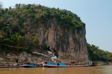 Pak Ou Cave, Luang Pra bang,Laos clipart