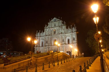 st. paul's Katedrali, gece, macau kalıntıları