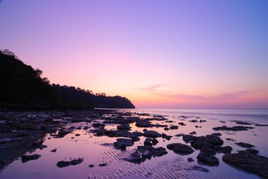 sunrise, krabi, Tayland, koh rok adasının deniz manzarası