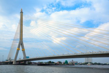 Mega bridge in Bangkok,Thailand (Rama 8 Bridge) clipart