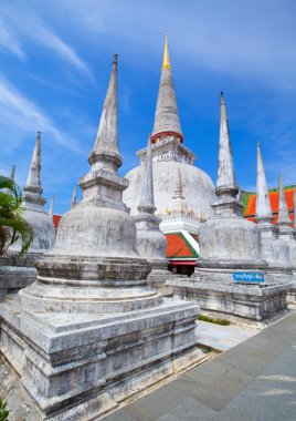 Ancient Pagoda in Wat Mahathat temple, Nakhon Si Thammarat ,Sout clipart