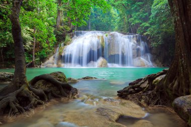 derin orman şelale, kanchanaburi, Tayland