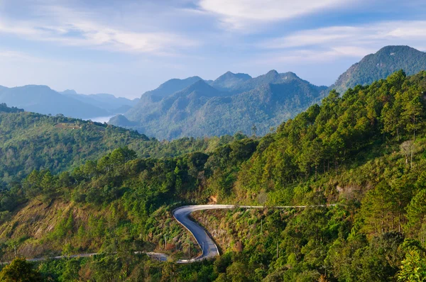 stock image Curve road on the mountain,Thailand
