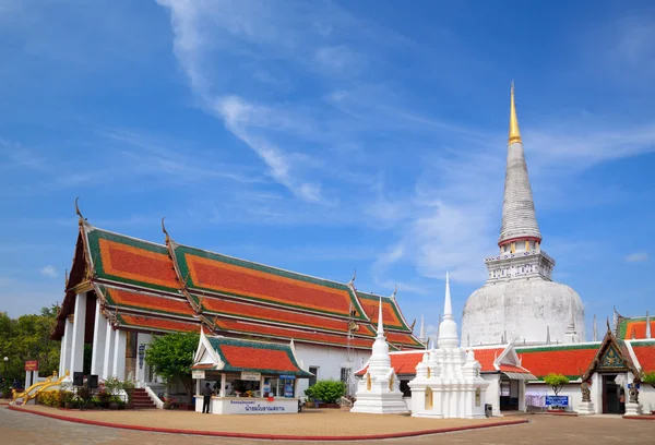 Starobylé pagoda chrámu wat mahathat, nakhon si Thammaratu, soutěž — Stock fotografie