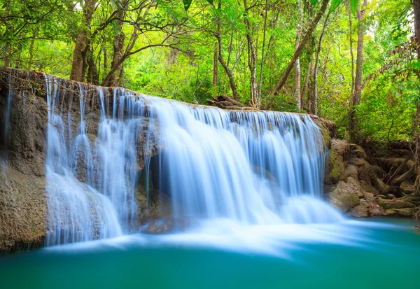 Deep forest Waterfall, Kanchanaburi, Thailand — Stock Photo, Image