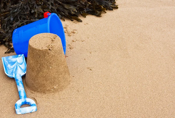 Quadro de areia à beira-mar — Fotografia de Stock