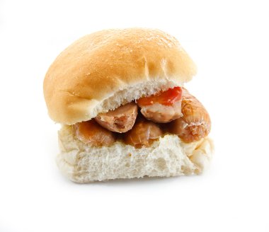 Sausage Butty clipart