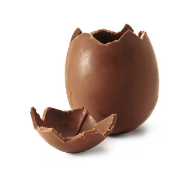 Broken Chocolate Easter egg clipart