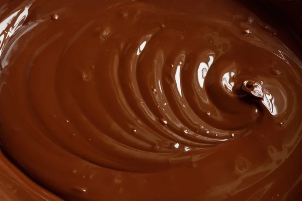 Echte geschmolzene Schokolade — Stockfoto
