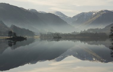 Lake Ullswater reflections clipart