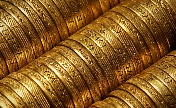 Monedas de Libra Británica — Foto de Stock