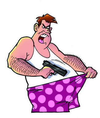 Men's health problem clipart