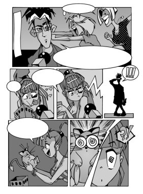 Manga page 1 clipart