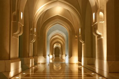 Sultanate of Oman, Archway - oriental architecture clipart