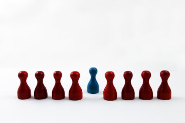 Pawns in a line clipart