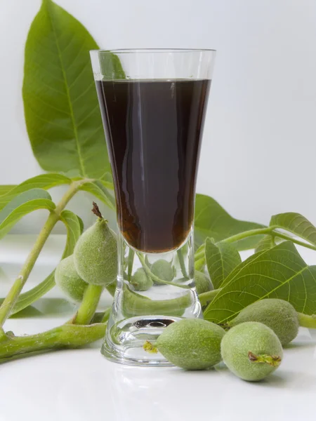 Stock image Walnut liqueur