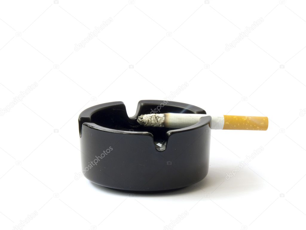 Cigarettes and ashtray