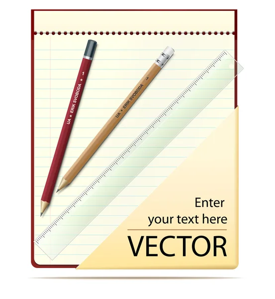 stock vector Vector notepad