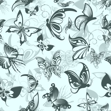 Kelebeklerle kusursuz desen