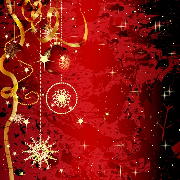 Tarjeta de felicitación de Navidad Grunge — Archivo Imágenes Vectoriales