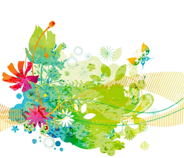 Akvarell floral bakgrund — Stock vektor