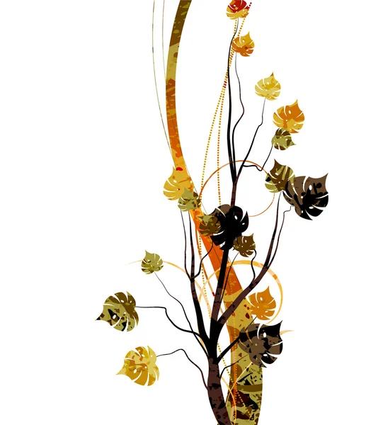 Aquarel floral achtergrond — Stockvector