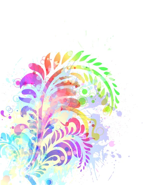 Aquarell floraler Hintergrund — Stockvektor