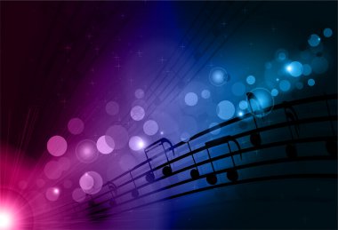 Abstract music background clipart