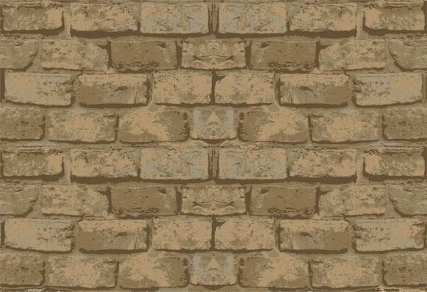 Vieux motif de mur de briques — Image vectorielle