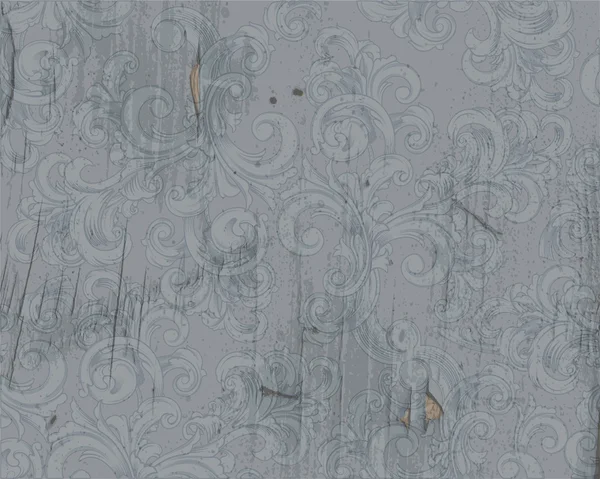 Grunge papier peint baroque — Image vectorielle