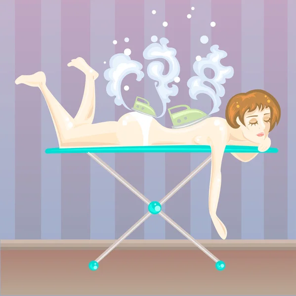 Massage non traditionnel — Image vectorielle