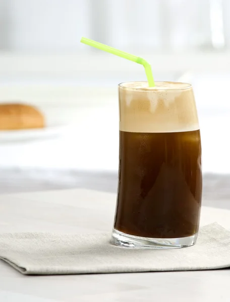 Ein Glas Frappé-Kaffee — Stockfoto