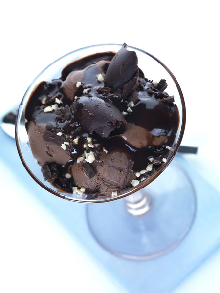 Čokoládová zmrzlina — Stock fotografie