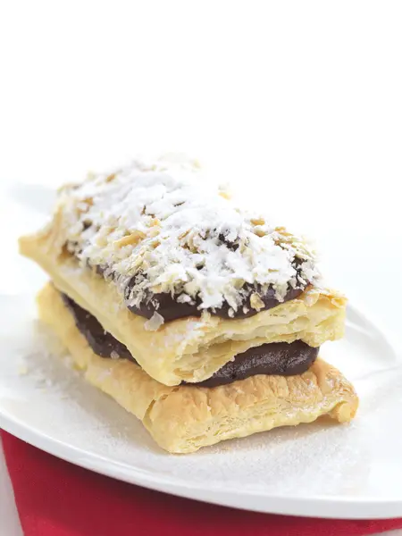 Chocolade mille-feuille — Stockfoto