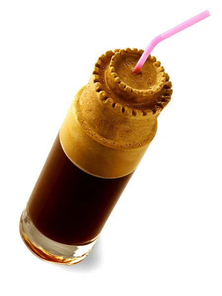 Frappee coffee as a tower — Stock Photo, Image