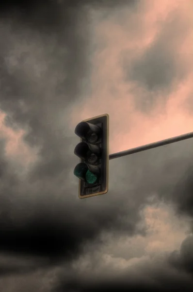 stock image Semaphore in storm