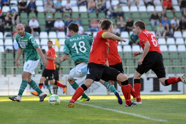 Kaposvár - Pécs-foci játék — Stock Fotó